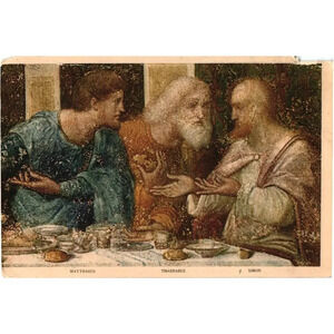 Mattheus Thaddeus Simon Dettaglio Del Cenacolo Leonardo Da Vinci Postcard